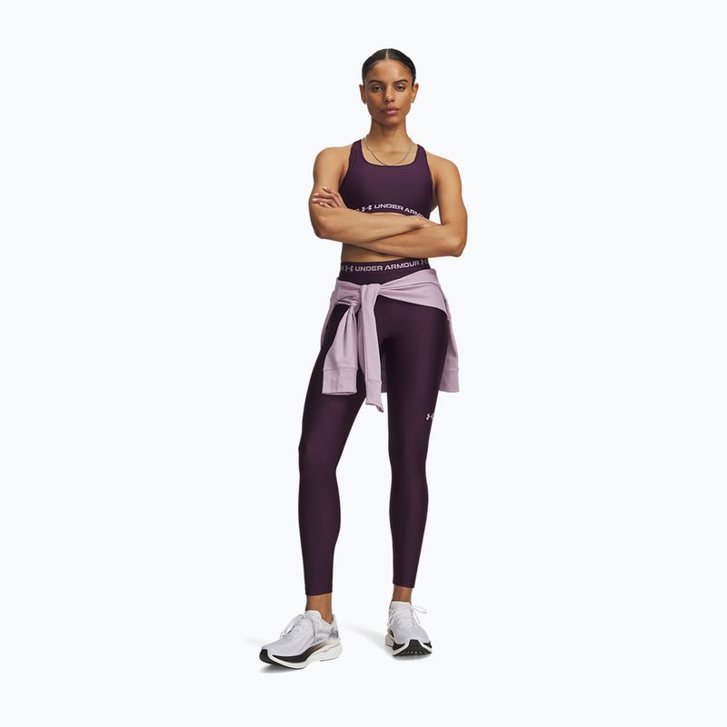 Dámske tréningové legíny Under Armour HeatGear Leggings purple echo/mauve pink 2