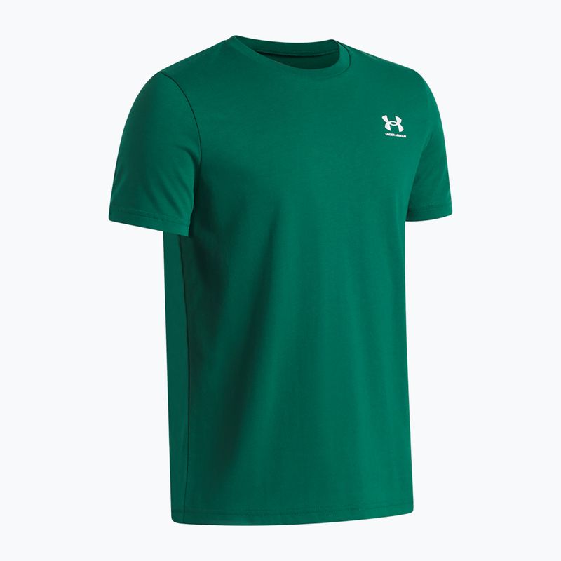 Detské tričko Under Armour Sportstyle Left Chest campus ivy/white 3