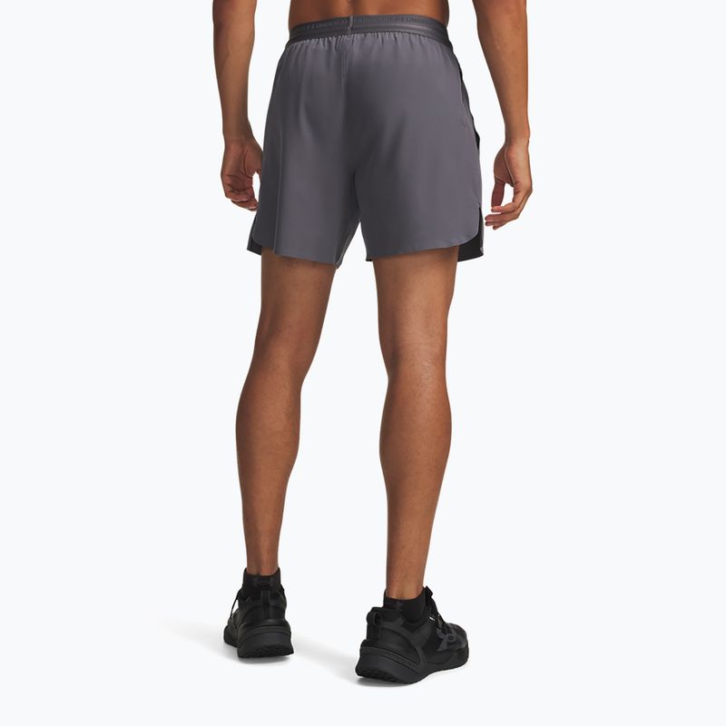 Pánske tréningové nohavice Under Armour Vanish Elite 6in castlerock/castlerock 3