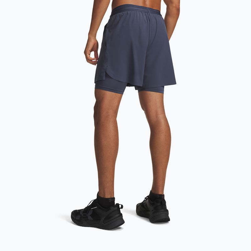 Pánske tréninkové šortky Under Armour Vanish Elite 2IN1 Shorts downpour gray/downpour gray 3