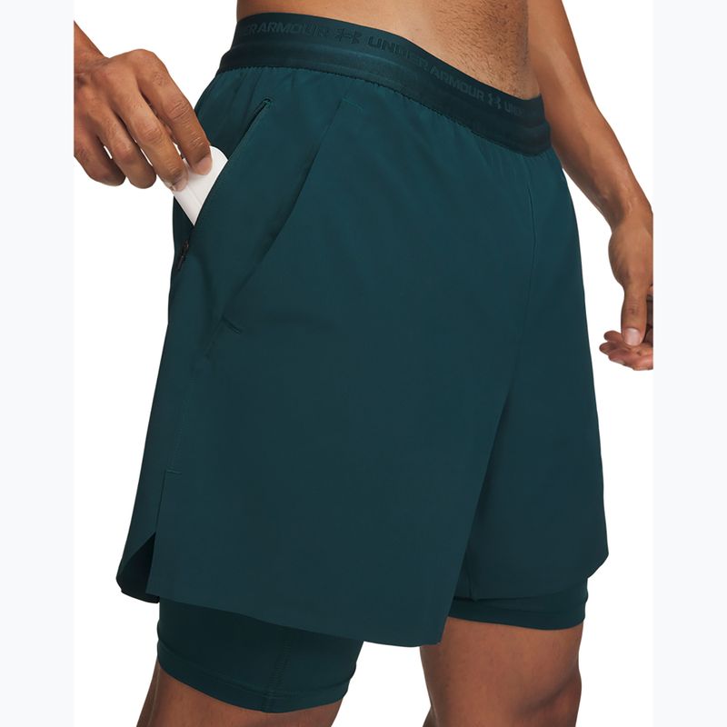 Pánske tréninkové šortky Under Armour Vanish Elite 2IN1 Shorts arden green/arden green 4