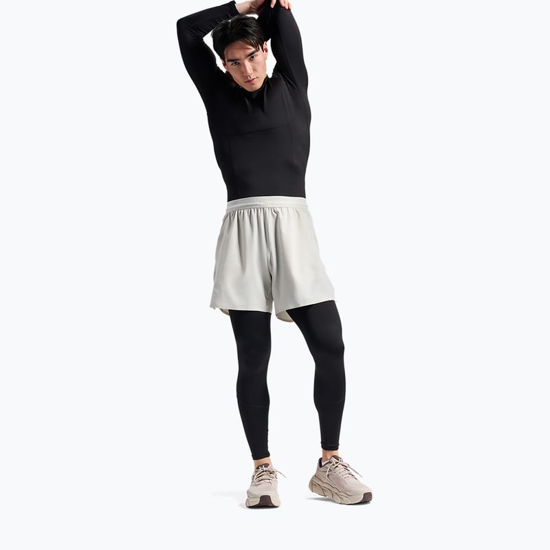 Pánske tréningové tričko longsleeve Under Armour Coldgear Elite Comp Mock ultimate black/ultimate black/reflective 2