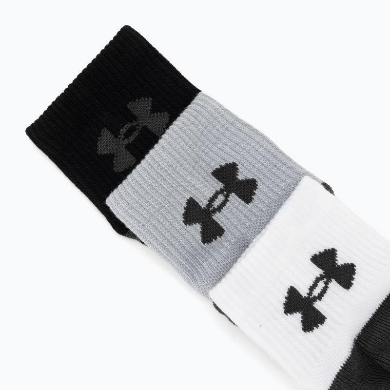 Ponožky Under Armour Perf Tech Qtr 3 pack mod gray/white/jet gray 6