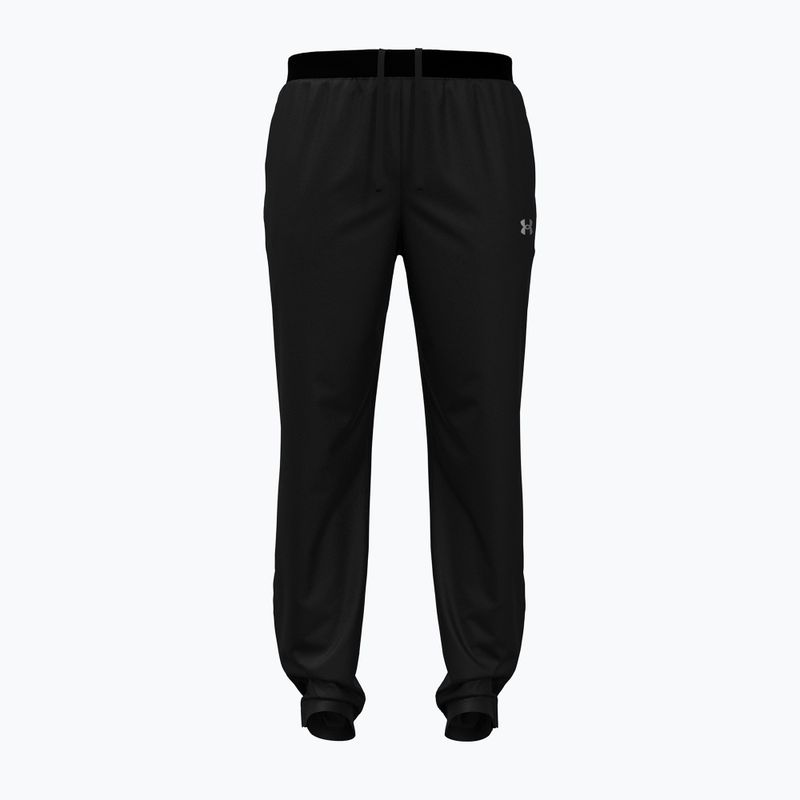 Pánske bežecké nohavice Under Armour Velociti Storm Pants black/reflective