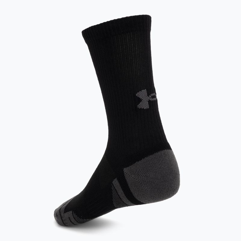 Ponožky Under Armour Perf Tech Crew 3 pack ultimate black/ultimate black/jet gray 2
