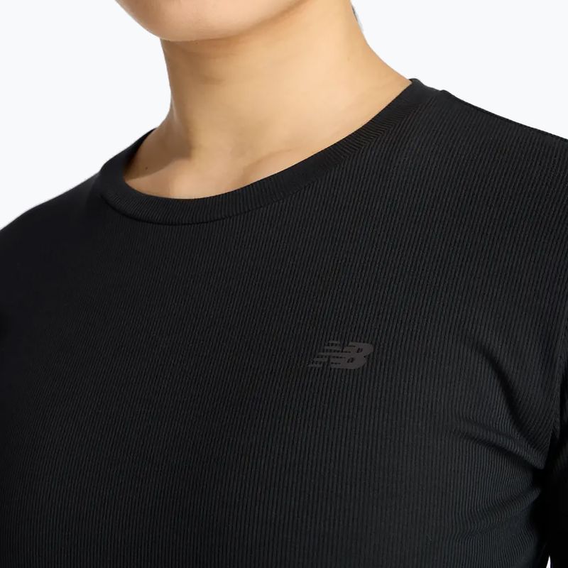 Dámske tričko longsleeve New Balance Micro-Rib black 4