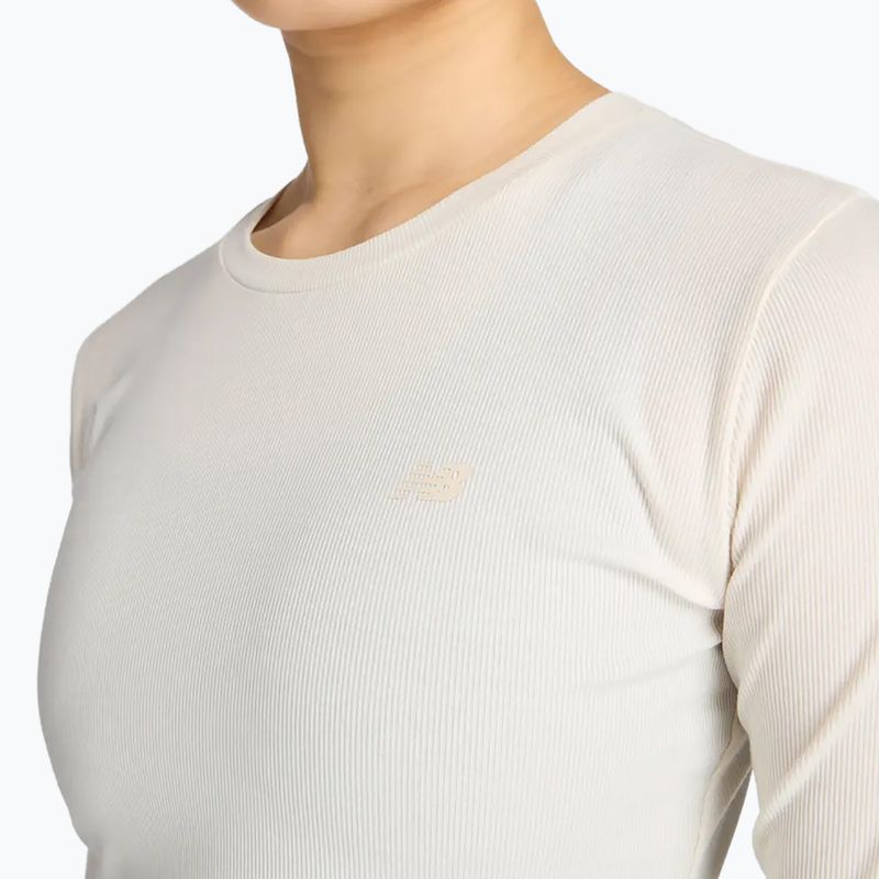 Dámske tričko longsleeve New Balance Micro-Rib white 4