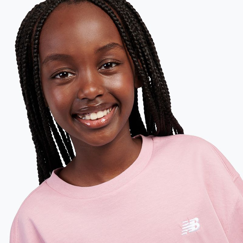 Detské tričko New Balance Jersey Small Logo Tee pink taffy 5
