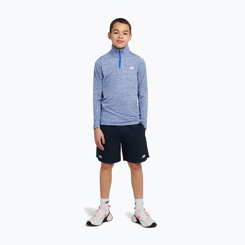 Detská mikina New Balance Athletics Quarter Zip Funnel blue gemstone 2