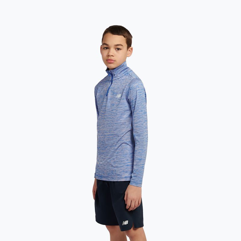 Detská mikina New Balance Athletics Quarter Zip Funnel blue gemstone 4