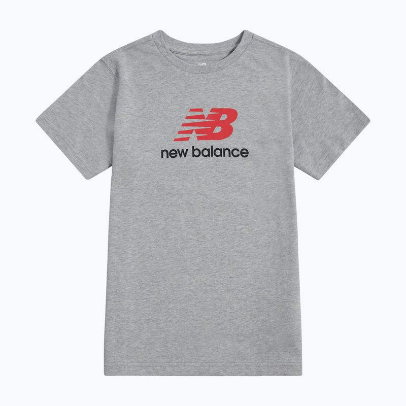 Detské tričko New Balance Jersey Stacked Logo Tee athletic grey heather 6