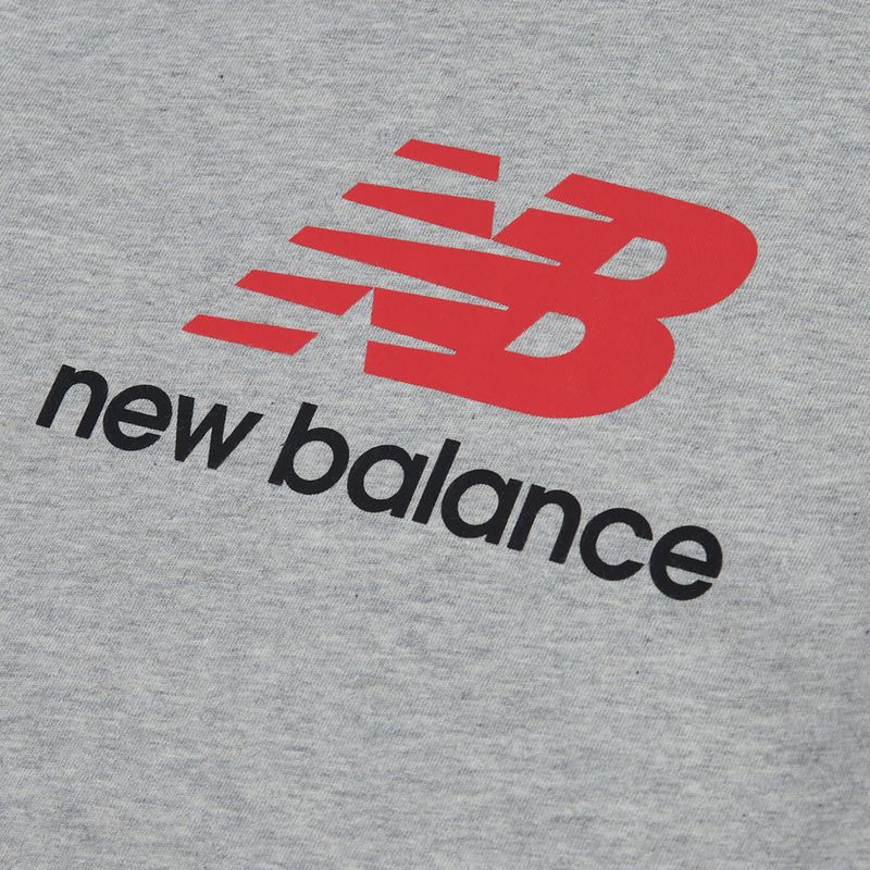 Detské tričko New Balance Jersey Stacked Logo Tee athletic grey heather 8
