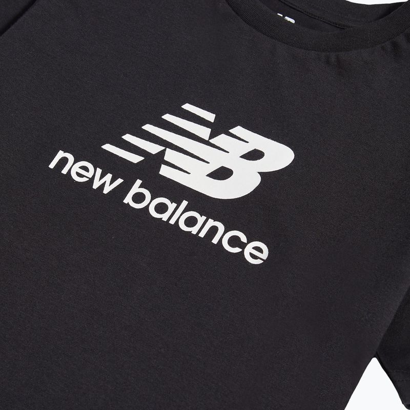 Detská súprava New Balance Stacked Logo Tee & FT Short nb caviar 11