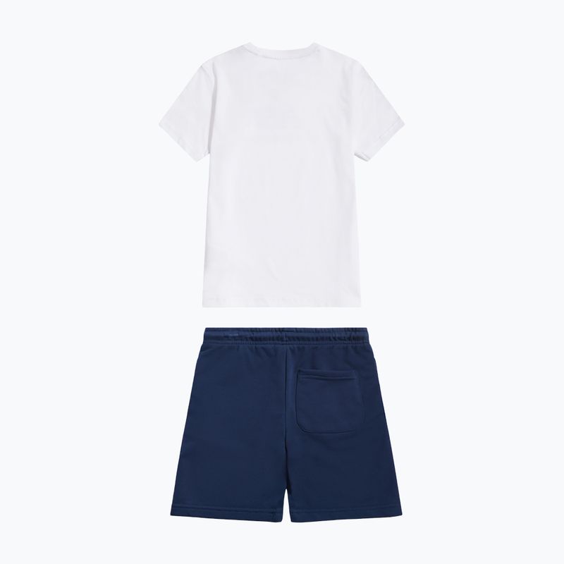 Detská súprava New Balance Stacked Logo Tee & FT Short nb bright white 9
