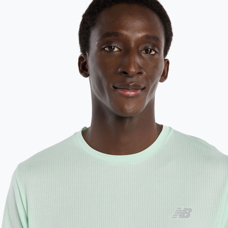 Pánske tričko New Balance Athletics Run cosmic jade heather 5