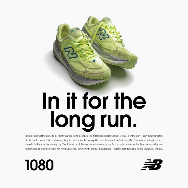 Pánske bežecké topánky New Balance 1080'S V15 afterglow/blue bird/silver metallic 8