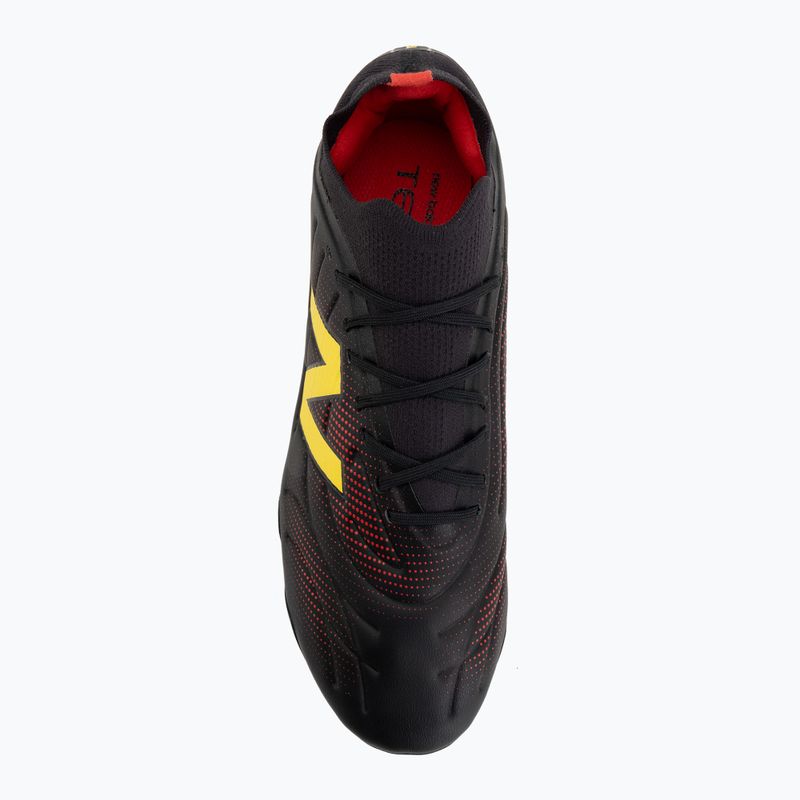 Futbalové kopačky New Balance Tekela Team Low V5 FG black 100/punch yellow/fire cracker 5