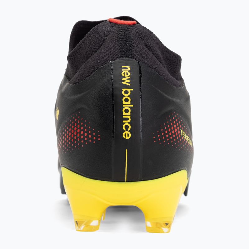 Futbalové kopačky New Balance Tekela Team Low V5 FG black 100/punch yellow/fire cracker 6