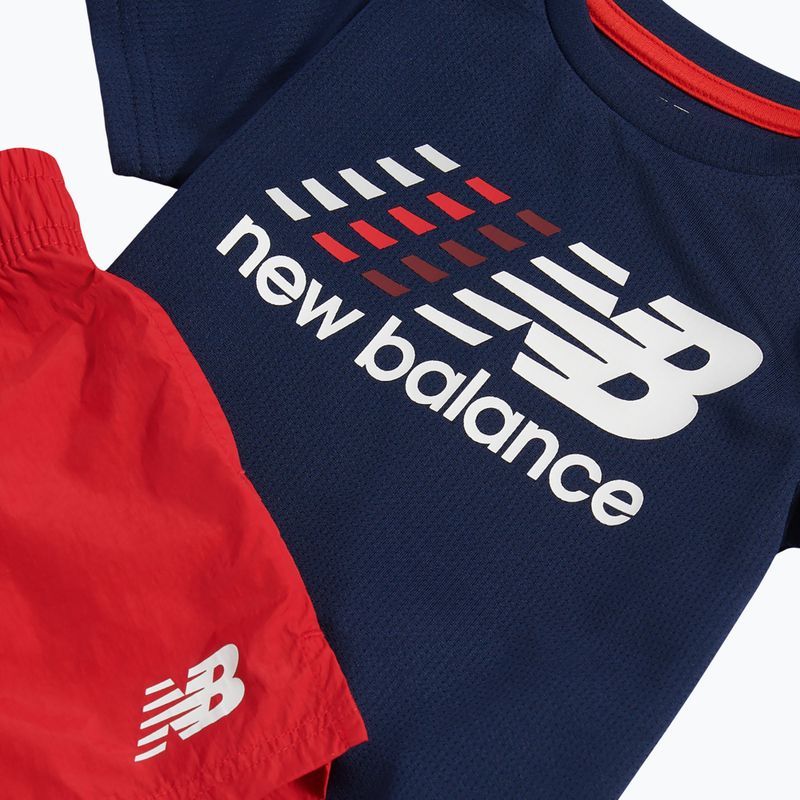 Detská súprava New Balance Contrast Athletic Tee & Nylon Short nb navy 3