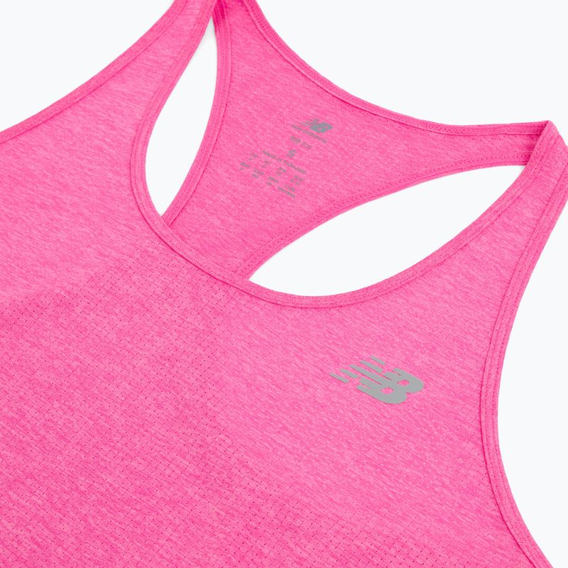 Dámske tričko New Balance Athletics Tank pink heat heather 3