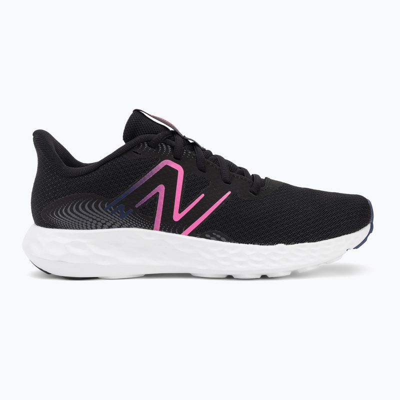 Dámske bežecké topánky New Balance Fresh Foam 411's V3 black/real pink/blue oyster 2