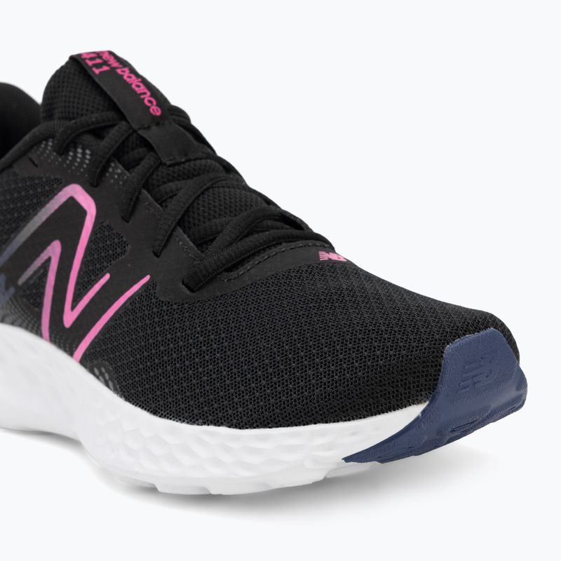 Dámske bežecké topánky New Balance Fresh Foam 411's V3 black/real pink/blue oyster 7