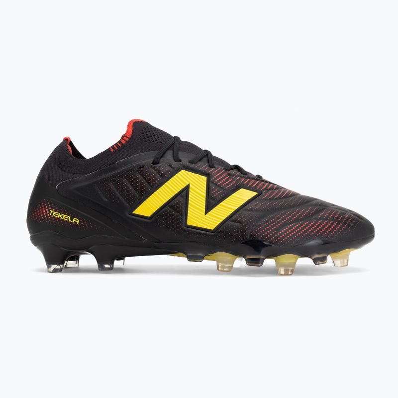 Futbalové kopačky New Balance Tekela Elite Low V5 FG black 100/punch yellow/fire cracker 2