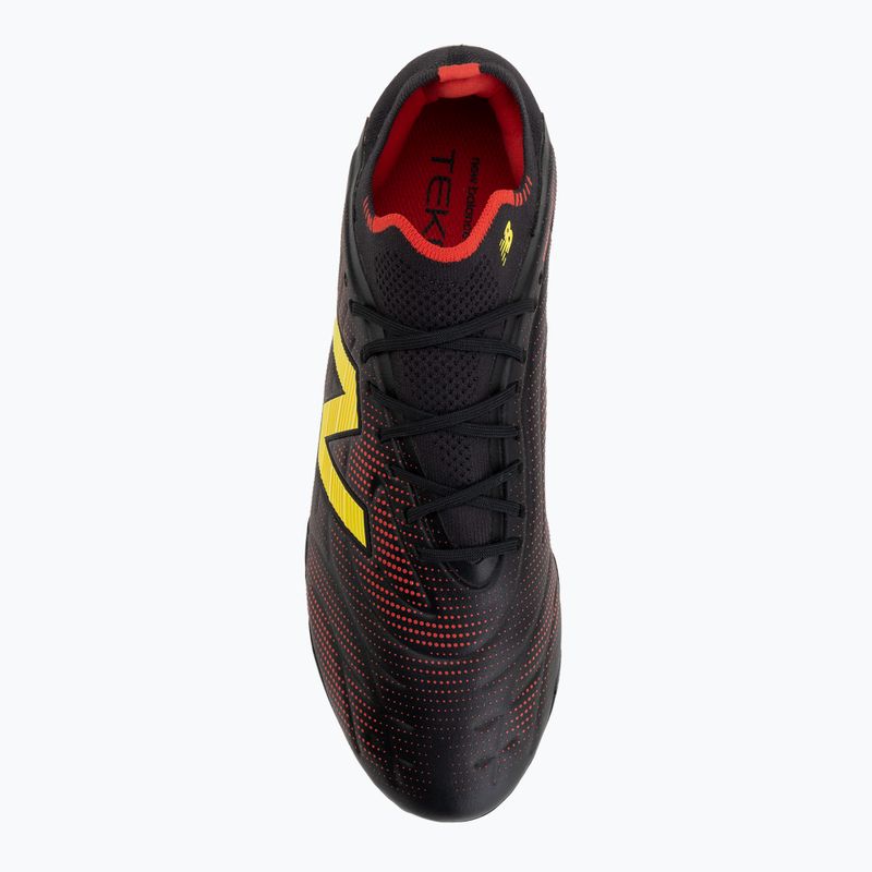 Futbalové kopačky New Balance Tekela Elite Low V5 FG black 100/punch yellow/fire cracker 5