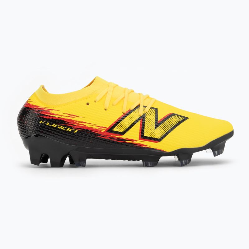 Futbalové kopačky New Balance Furon Team V8 FG punch yellow/black 100/fire cracker 2