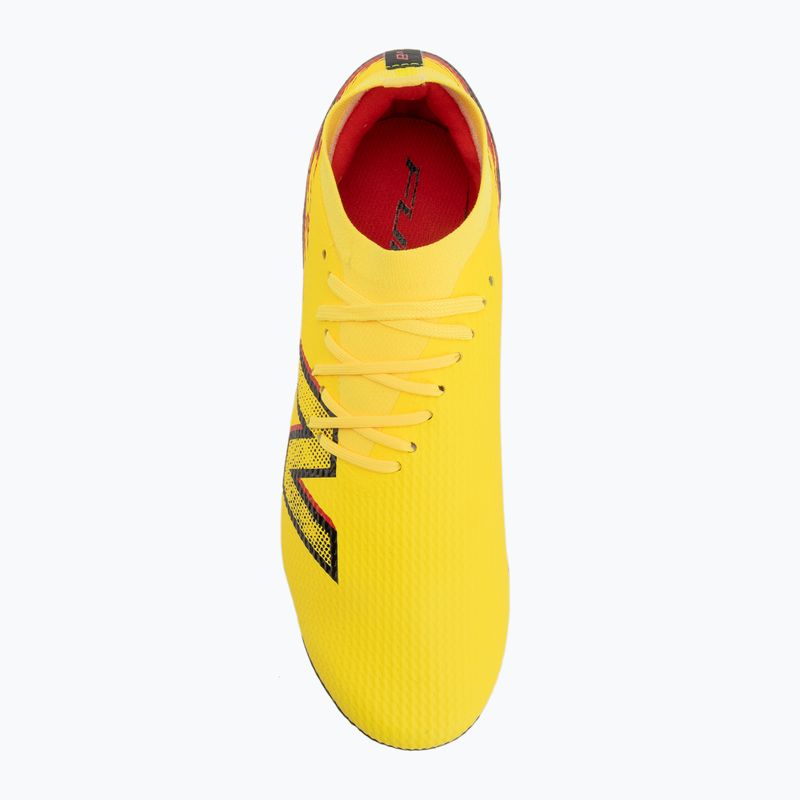 Futbalové kopačky New Balance Furon Team V8 FG punch yellow/black 100/fire cracker 5