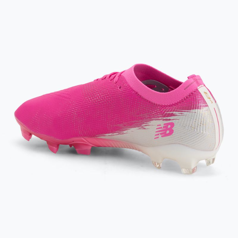 Futbalové kopačky New Balance Furon Elite V8 SG pink heat/sea salt/gold metallic 3