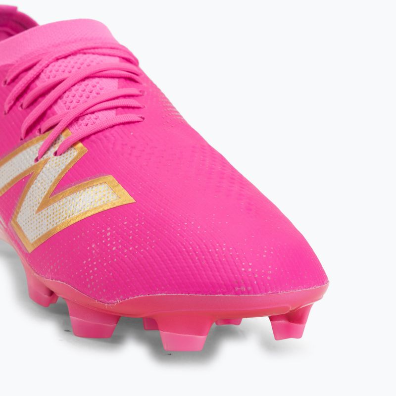 Futbalové kopačky New Balance Furon Elite V8 SG pink heat/sea salt/gold metallic 7