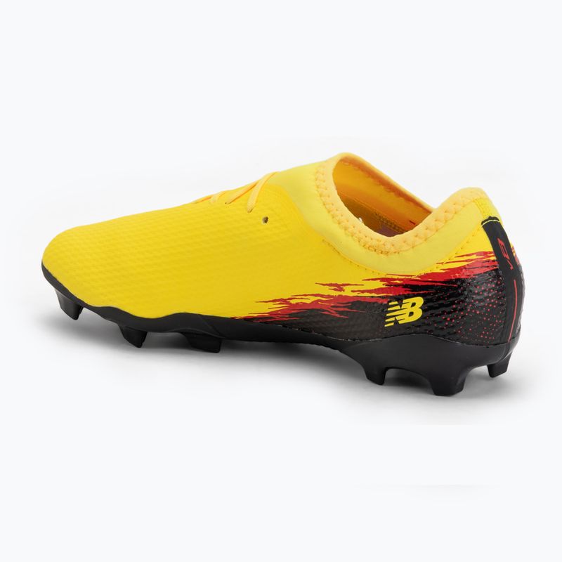 Detské futbalové kopačky New Balance Furon Team V8 FG punch yellow/black 100/fire cracker 3