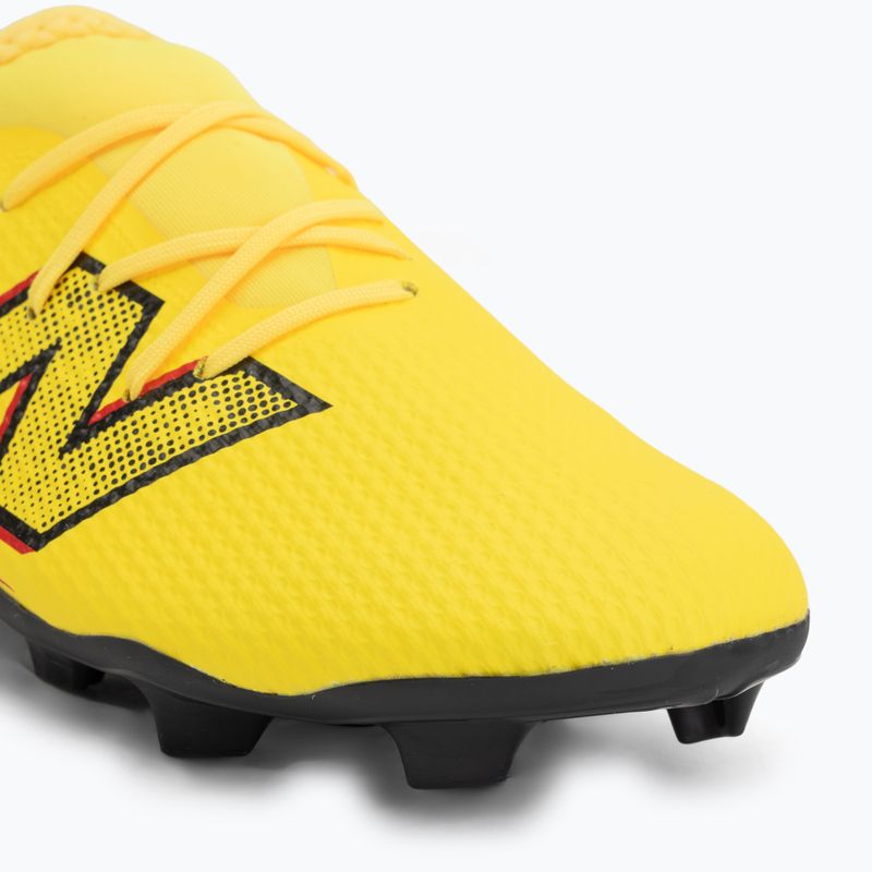 Detské futbalové kopačky New Balance Furon Team V8 FG punch yellow/black 100/fire cracker 7