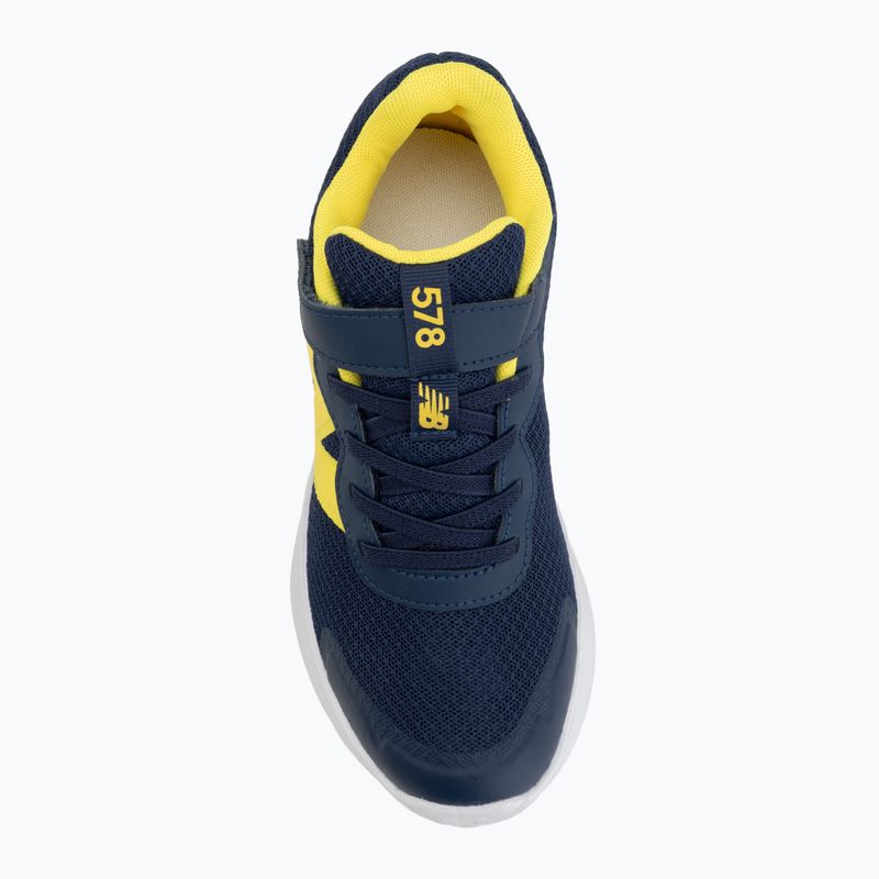 Detské topánky New Balance 578's V1 team navy/punch yellow 5