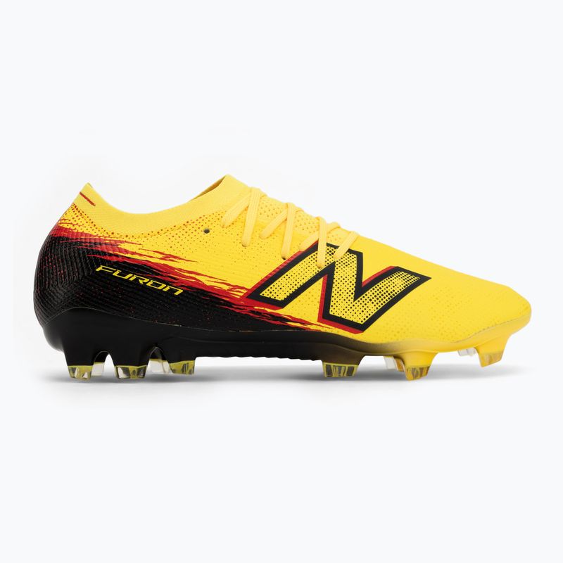 Futbalové kopačky New Balance Furon Elite V8 FG punch yellow/black 100/fire cracker 2