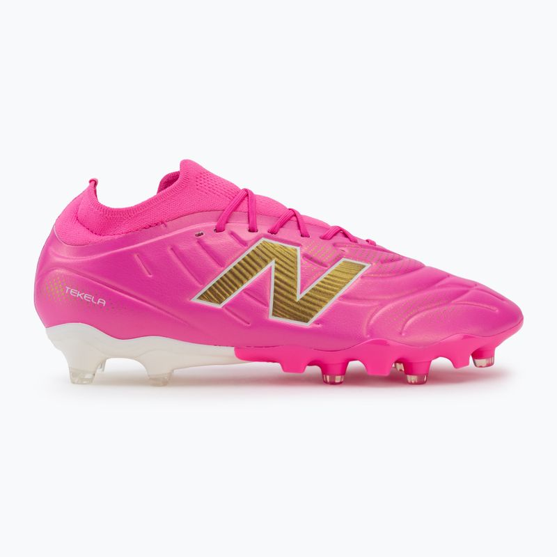 kopačky New Balance Tekela Team Low V5 FG pink heat/metallic gold/pink satin 2
