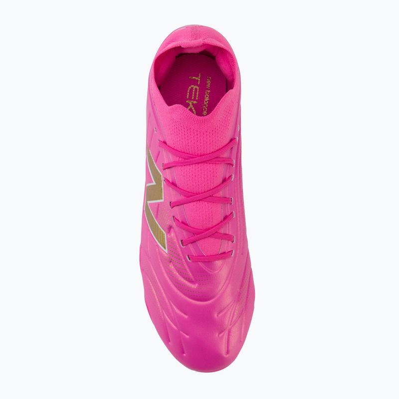 kopačky New Balance Tekela Team Low V5 FG pink heat/metallic gold/pink satin 5