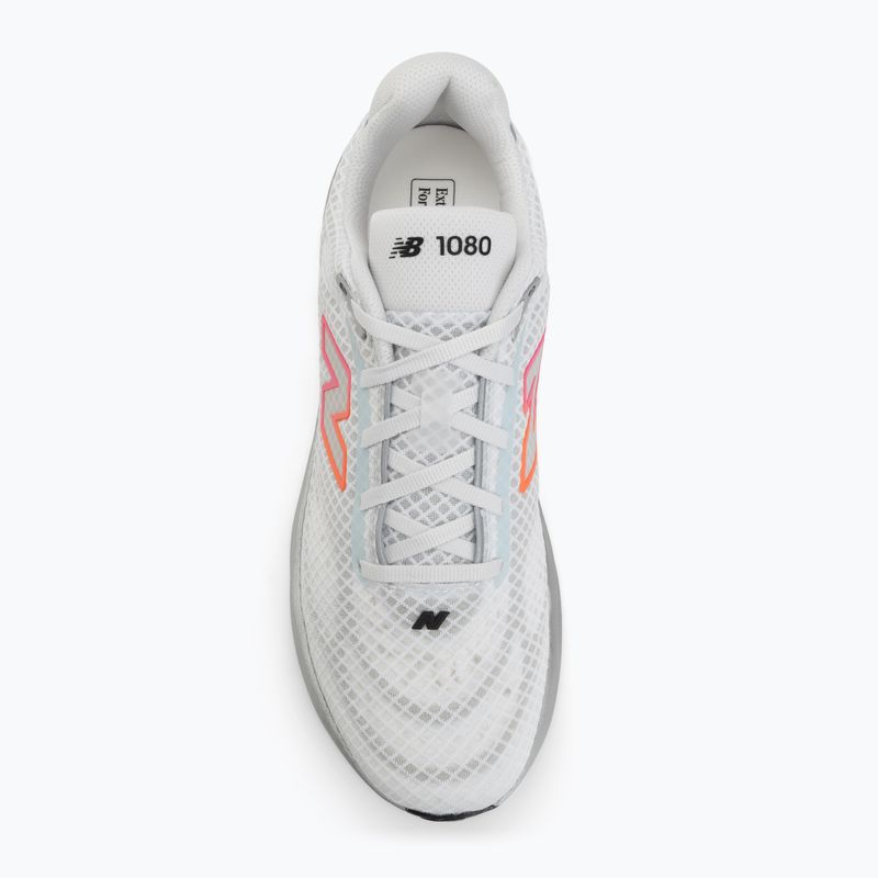 Pánske bežecké topánky New Balance 1080's V15 103 white/pink heat/tangerine heat 5