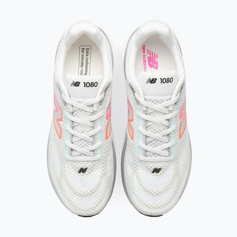 Pánske bežecké topánky New Balance 1080's V15 103 white/pink heat/tangerine heat 4