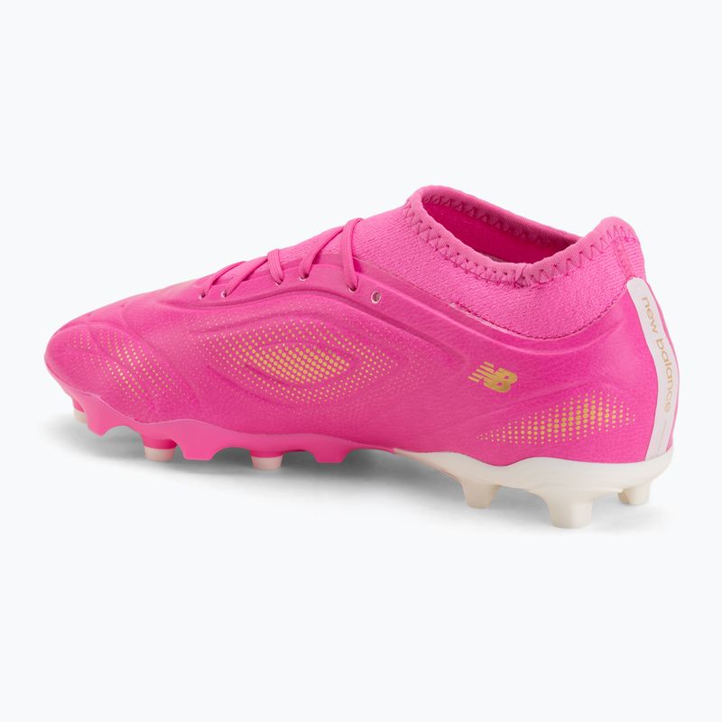 Detské kopačky New Balance Tekela Team V5 pink heat/metallic gold/pink satin 3