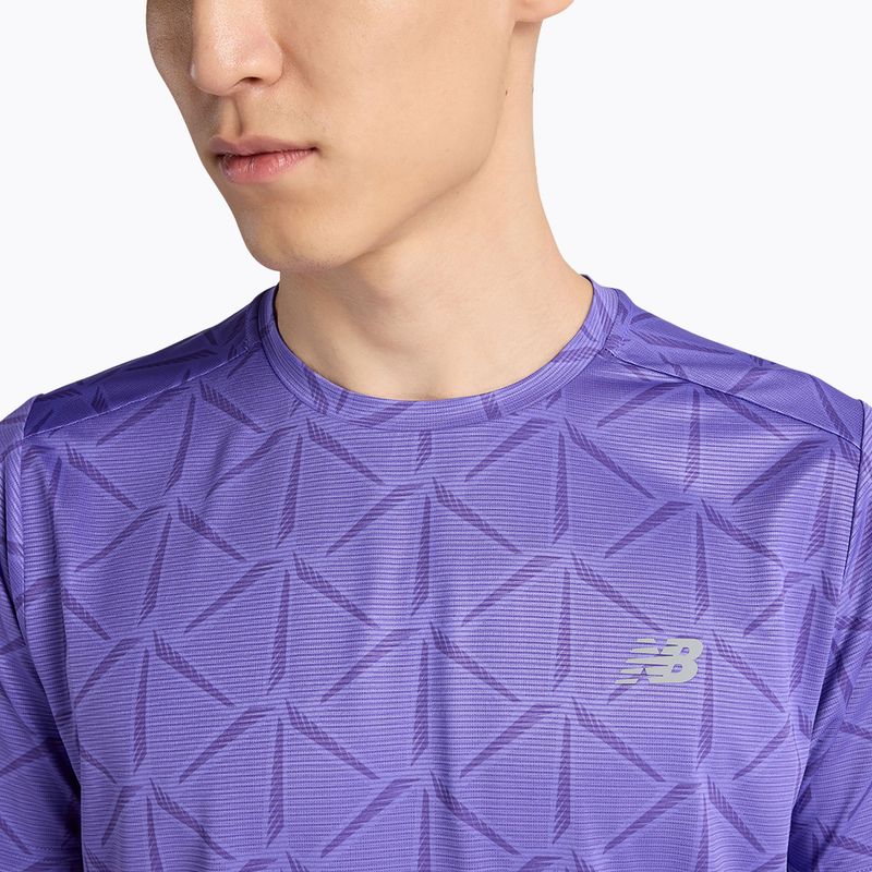 Pánske tričko New Balance Essentials Printed T electric purple 4