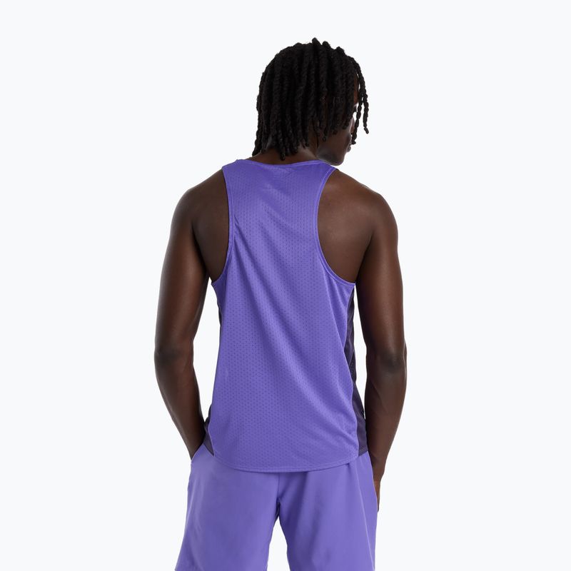Pánske bežecké tričko New Balance Viz-Tech Singlet electric purple 2