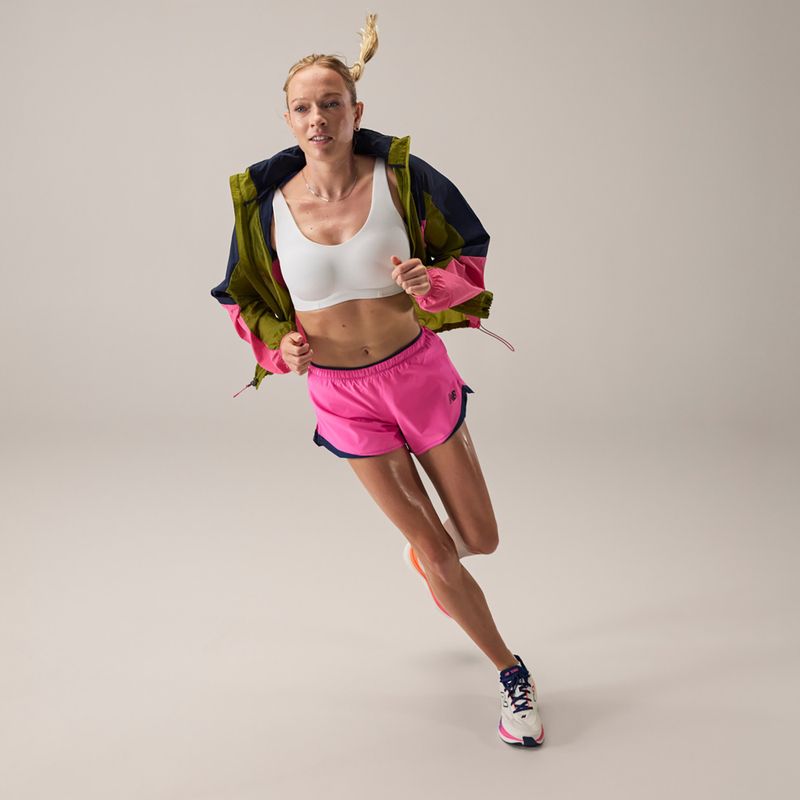 Dámske bežecké šortky New Balance Run Essentials 3" pink heat 5
