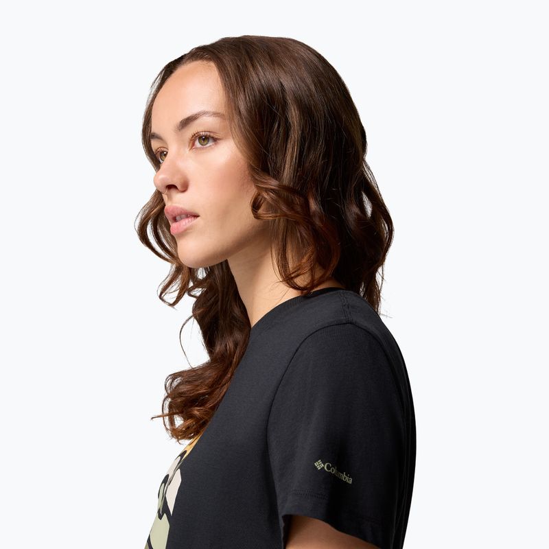 Dámske trekingové tričko Columbia Ruby Springs Graphic Fitted black/get hiked 6