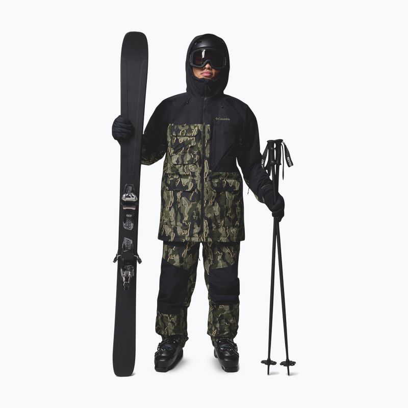 Pánska snowboardová bunda Columbia Coreshot Print greenscape treebark print/black 2