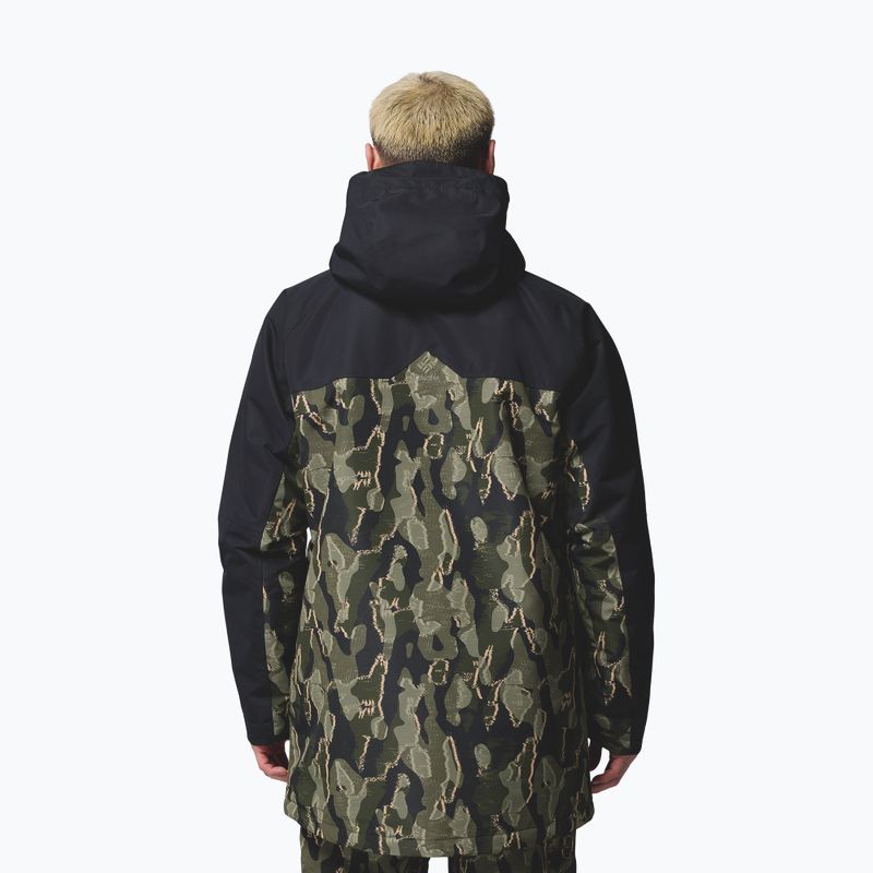 Pánska snowboardová bunda Columbia Coreshot Print greenscape treebark print/black 3