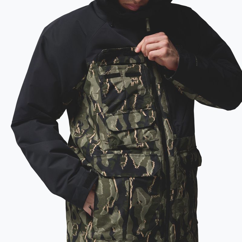 Pánska snowboardová bunda Columbia Coreshot Print greenscape treebark print/black 6