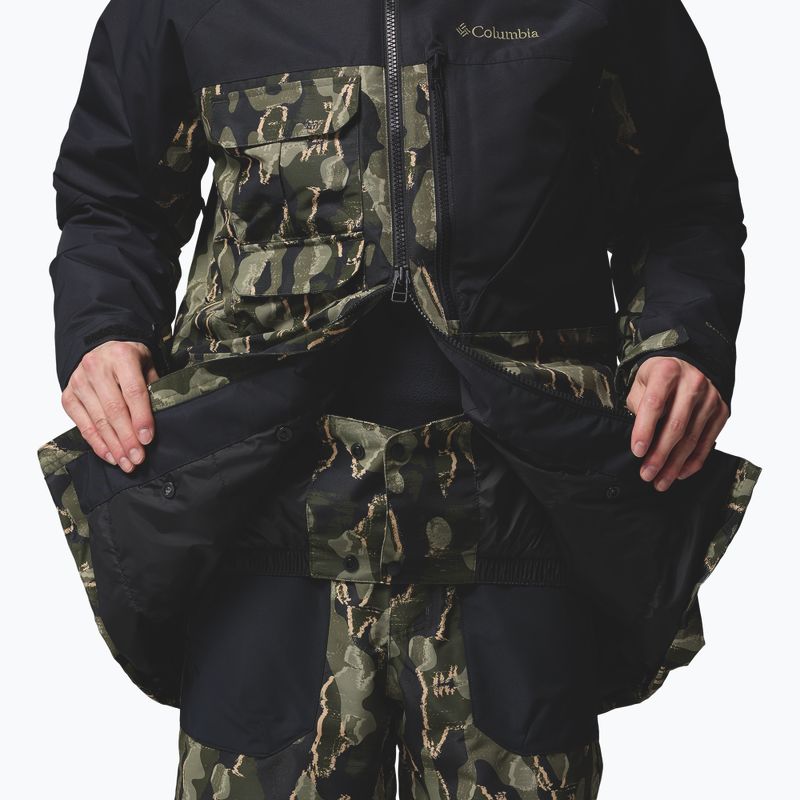 Pánska snowboardová bunda Columbia Coreshot Print greenscape treebark print/black 7