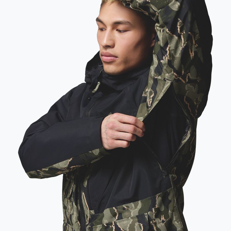 Pánska snowboardová bunda Columbia Coreshot Print greenscape treebark print/black 8